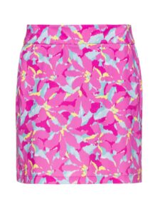 Alberto dames golfrokje Lissy Summer Print roze - Golftassen, | Ook kopen bij Point | Golfers Point